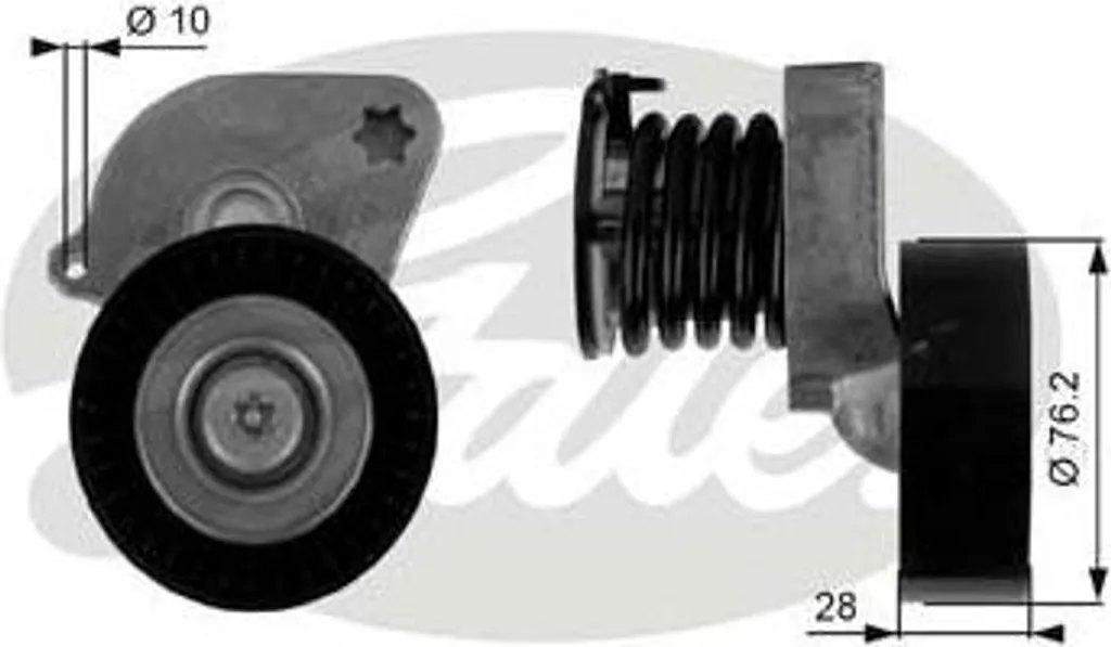 Galet Tendeur de Courroie Mercedes Classe C et E - Remplacement GATES