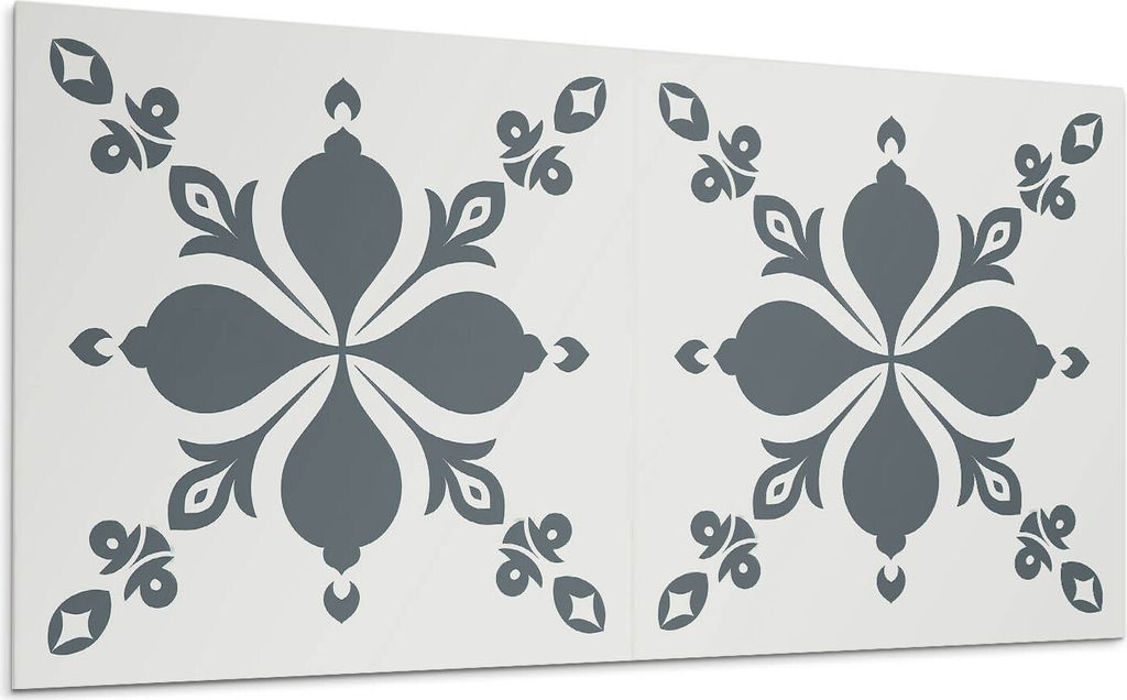 Ornamentmuster Mit Blättern – Selbstklebende Fliesen – Wandverkleidung – Wandpaneel – PVC Fliesen – Vinylflisen – PCV Flisen – Selbs...