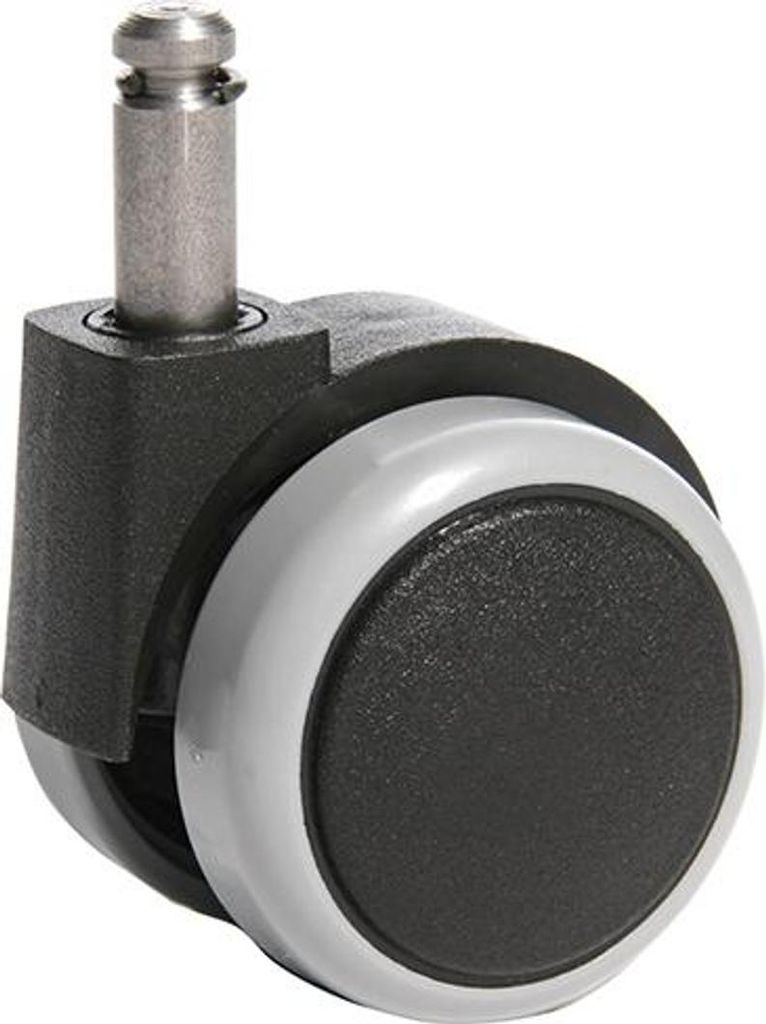 TOPSTAR Stuhlrolle weich/schwarz mittelgroß für Hartboden Packung 5 Rollen