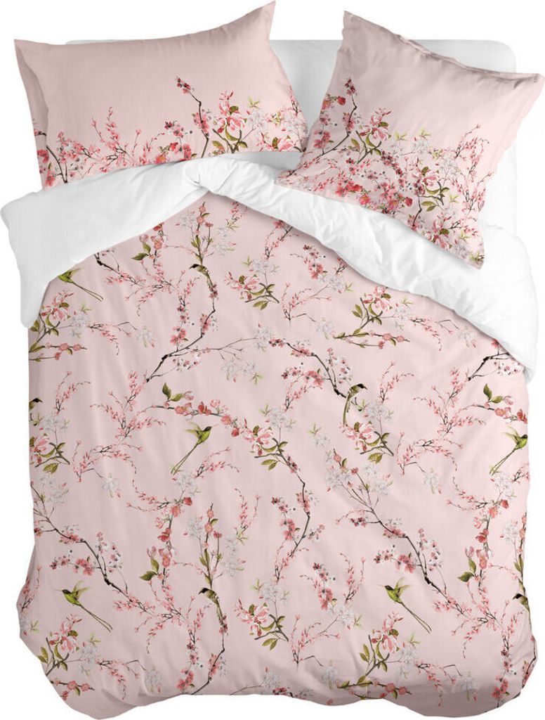 Chinoiserie rose Bettbezug 135 x 200 cm 100% Baumwolle Hergestellt in Europa