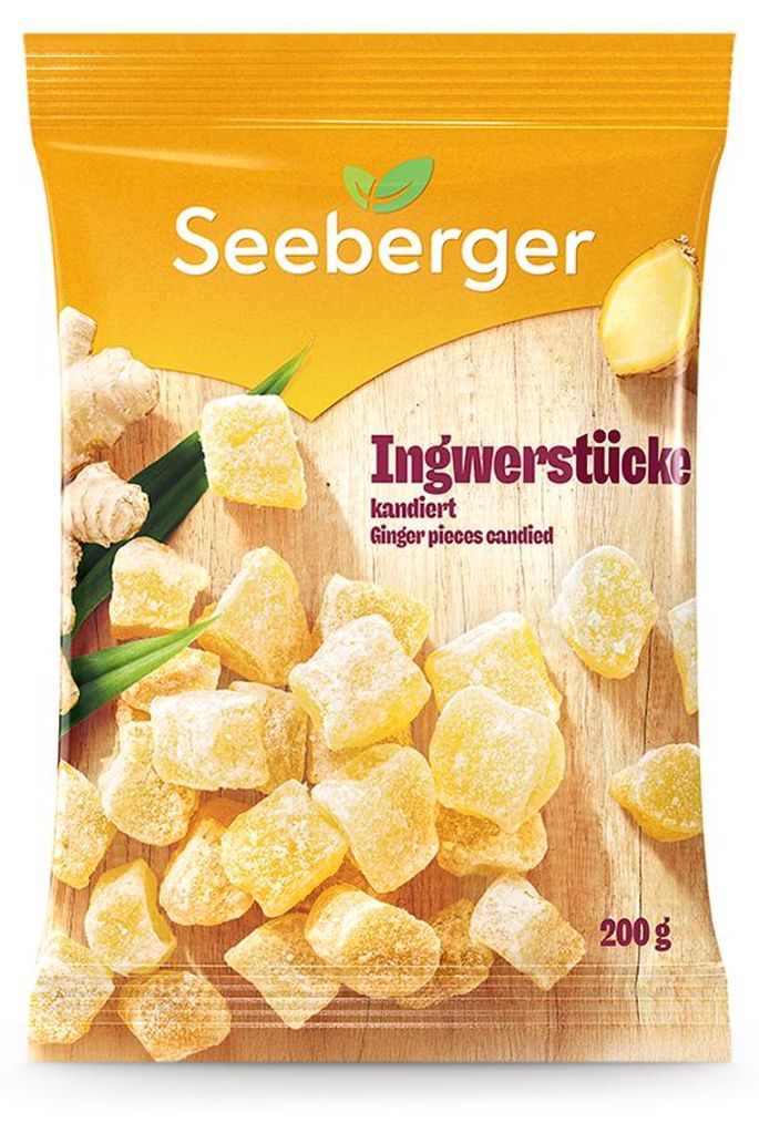 Ingwerstücke - kandiert: 200 g Inhalt: 200 g Produktbild 
