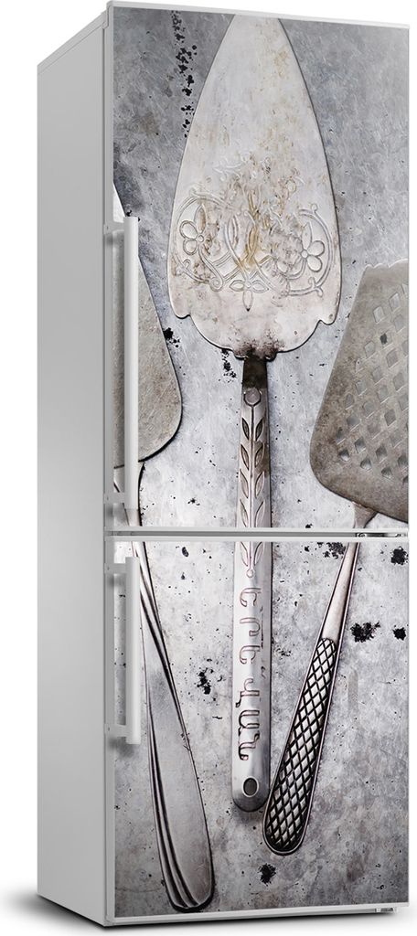 Tulup Kühlschrankdekoration - 70x190 cm - Aufkleber auf dem Kühlschrank - Besteck