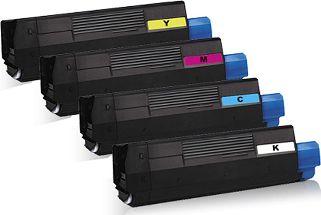 4x kompatible XXL Tonerkartuschen für OKI C3100 C3200 N Produktbild 
