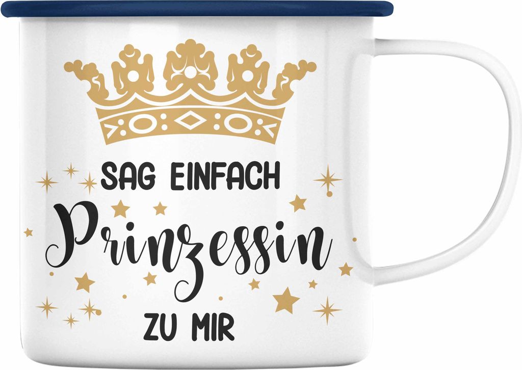 Trendation - Emaille Tasse Prinzessin Geschenk Mädchen Produktbild 