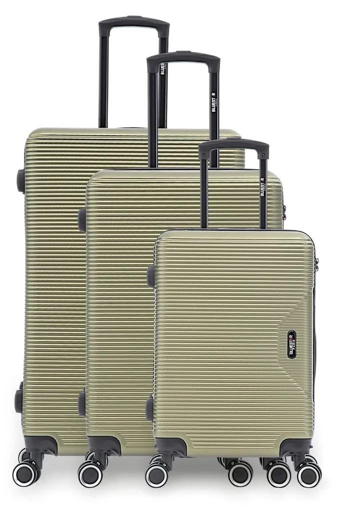 Set de 3 Valises Rigides WAGRAM - Bagages Robustes avec Roues Pivotantes