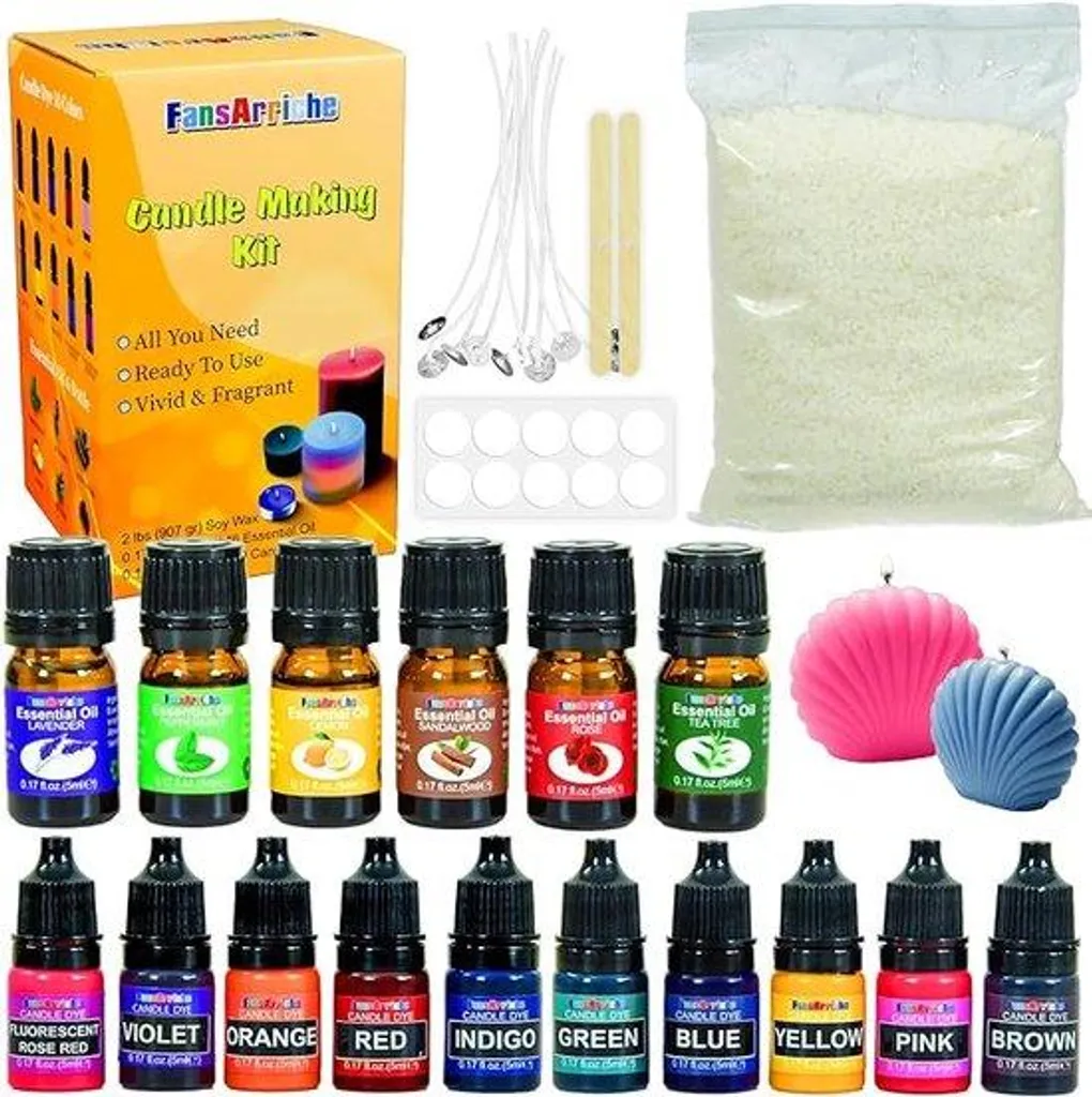 Bougies parfumées fait maison kit DIY créatif avec accessoires et cire