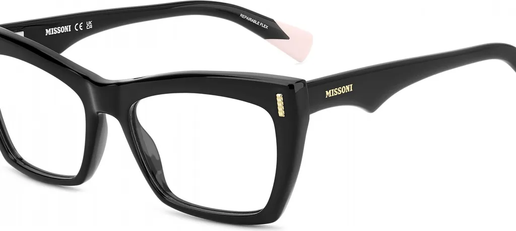Monture de lunettes de vue Missoni MIS 0207 807 en acétate noir chic