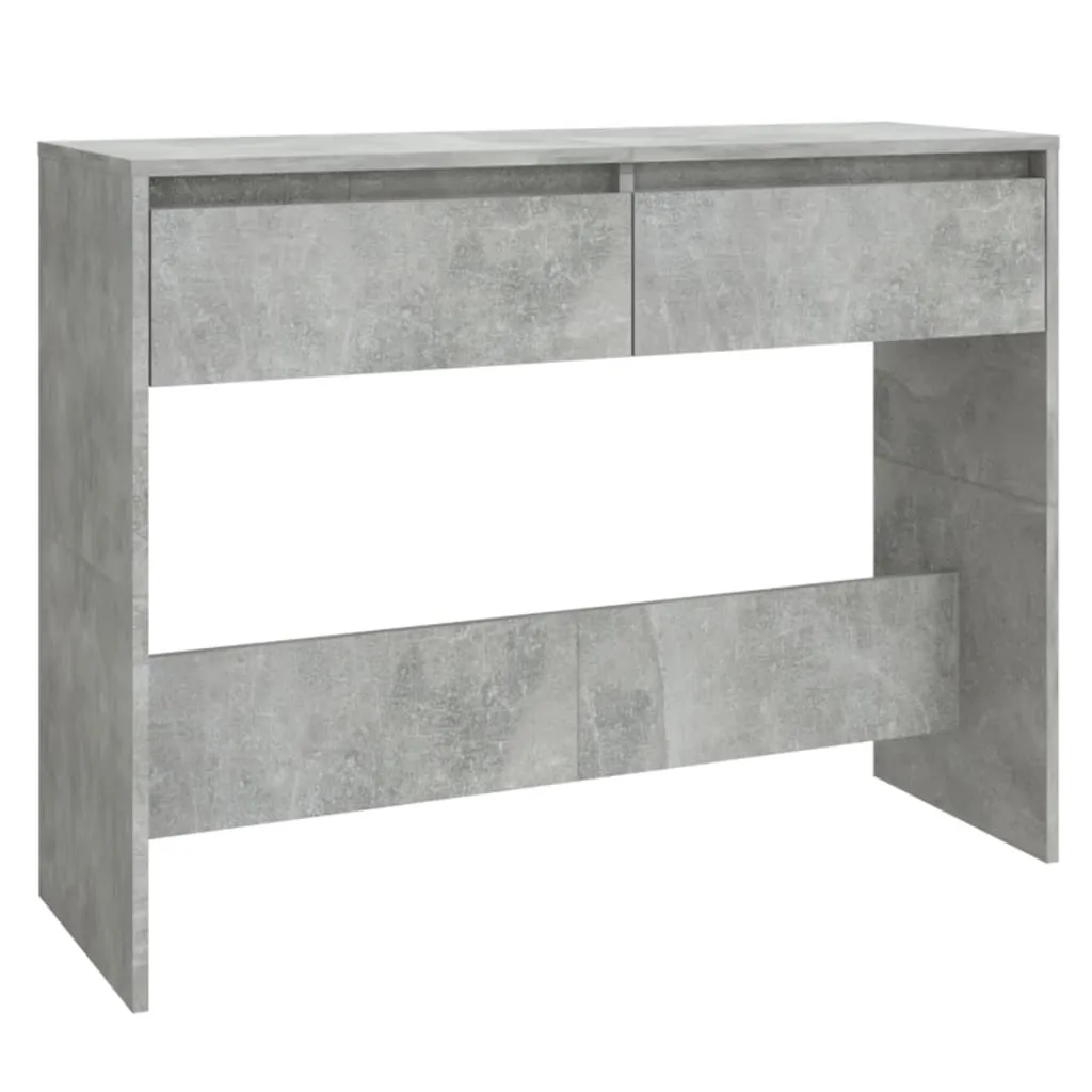 SYFAX™ Tavolo Consolle Grigio Cemento 100x35x76,5 cm in Truciolato