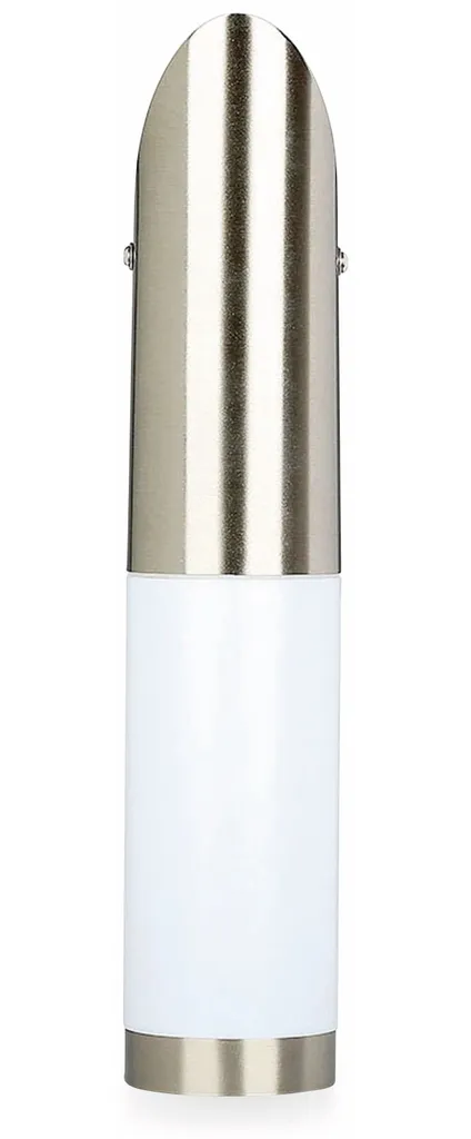 Applique murale inox et diffuseur opale VT-832 étanche IP44 37cm