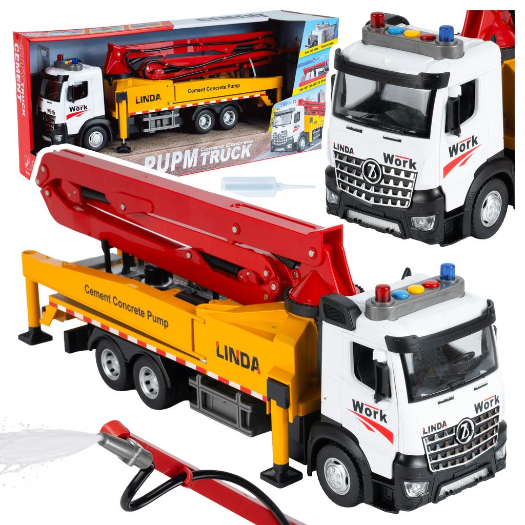 Malplay: camion con pompa per calcestruzzo, braccio mobile, Immagine del prodotto 