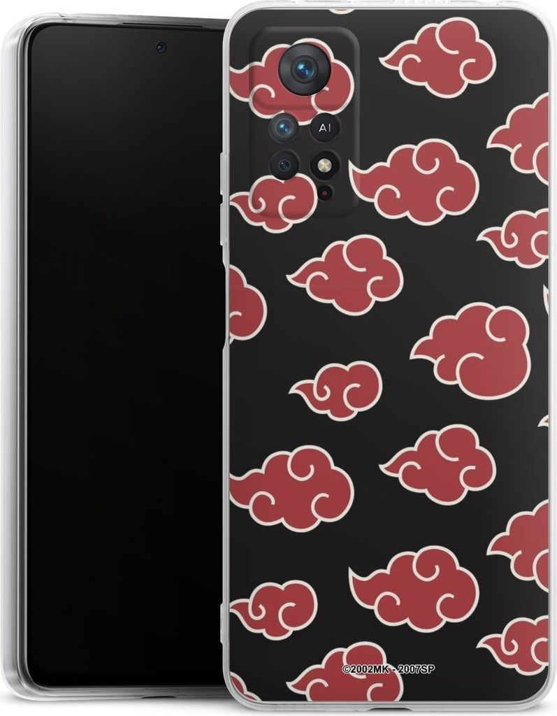 DeinDesign Handyhülle für Xiaomi Redmi Note 11 Pro 4G Silikon Hülle Case Smartphone Schutzhülle Naruto Shippuden Offizielles Lizenzprodukt Akat...