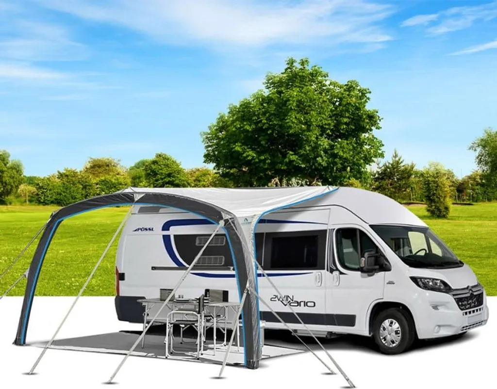 Auvent gonflable caravane Brunner Skia 300, solette camping flexible