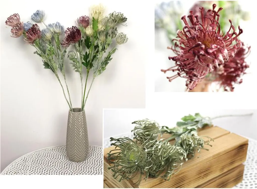 Fleur d'Ail Artificielle LTI-160 : Décor Sans Entretien Tige de 75cm