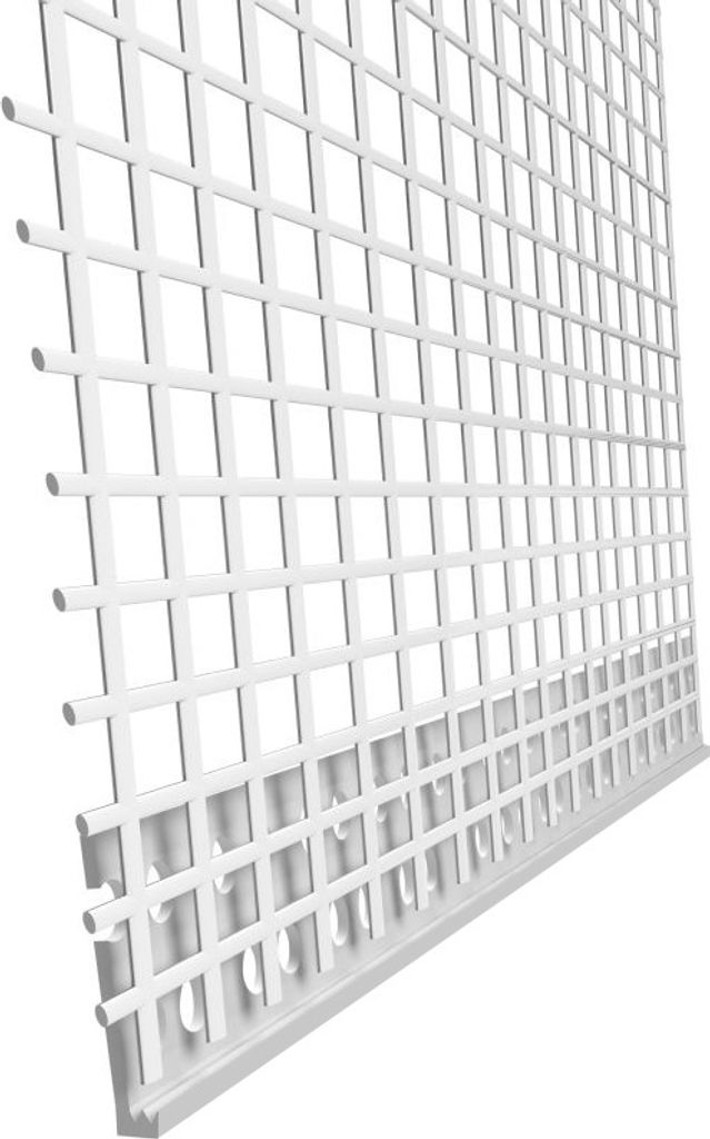 100m Abschlussprofil 3mm PVC mit Gewebe Übergangsprofil Ausgleichsprofil 2m