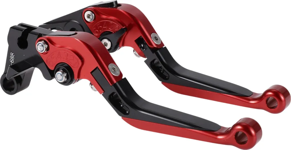 Paire de leviers moto réglables pour Yamaha R1 99-01 finition anodisée