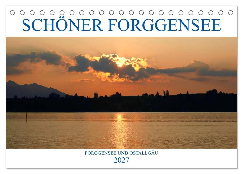 Schöner Forggensee (Tischkalender 2027 DIN A5 quer), CALVENDO Monatskalender