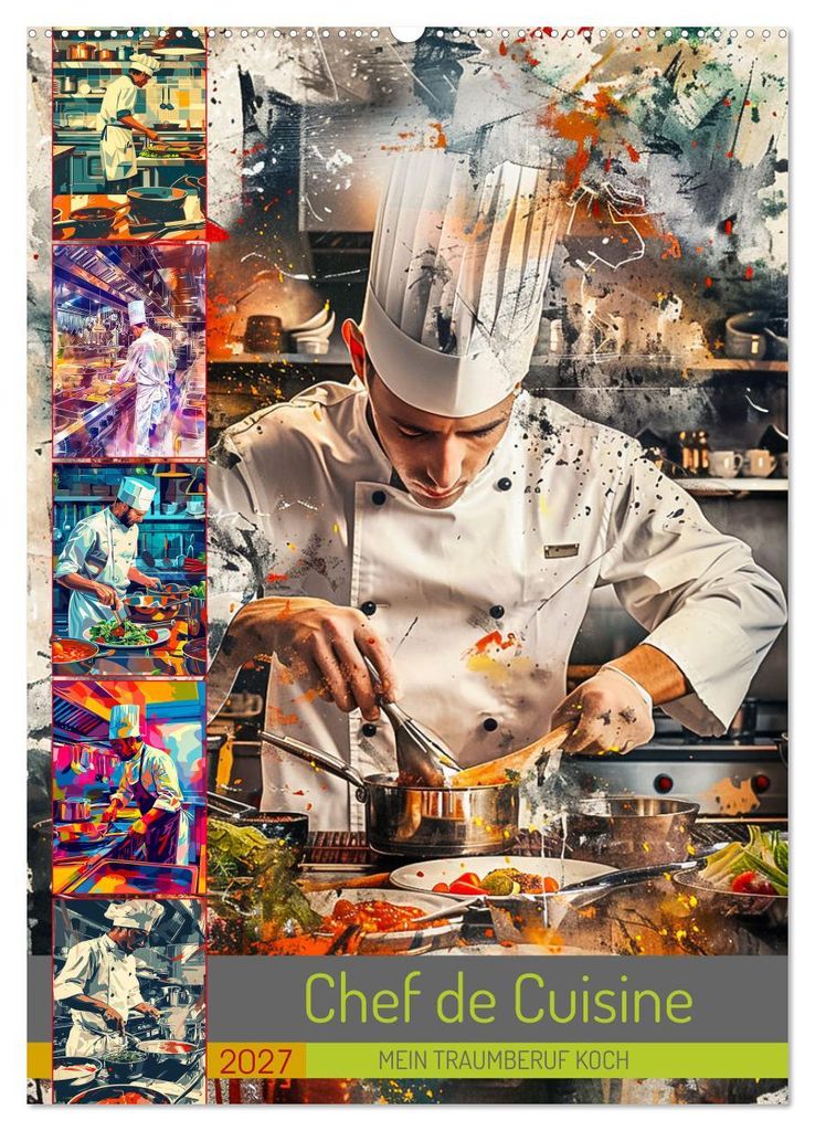 Chef de Cuisine - Mein Traumberuf Koch (Wandkalender 2027 DIN A2 hoch), CALVENDO Monatskalender