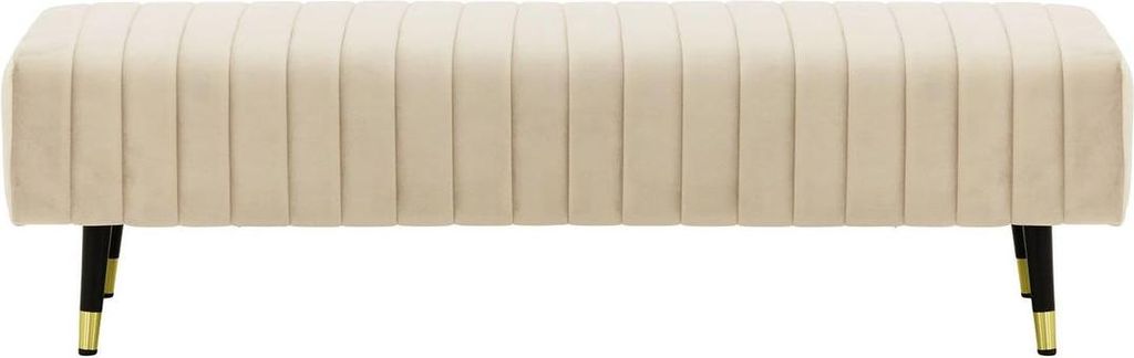 Polsterhocker mit Ziernähten Slender-Velluto 2
