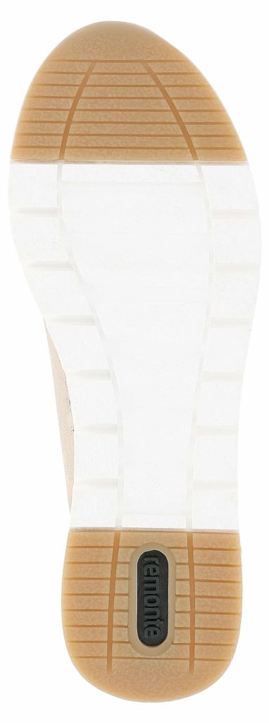 Remonte Damen Sneaker in Weite G Textil Reißverschluss Schnürer R6700, Größe:41 EU, Farbe:Gold