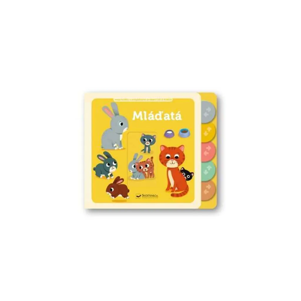 Livre cartonné pour bébé avec tirettes et éléments mobiles
