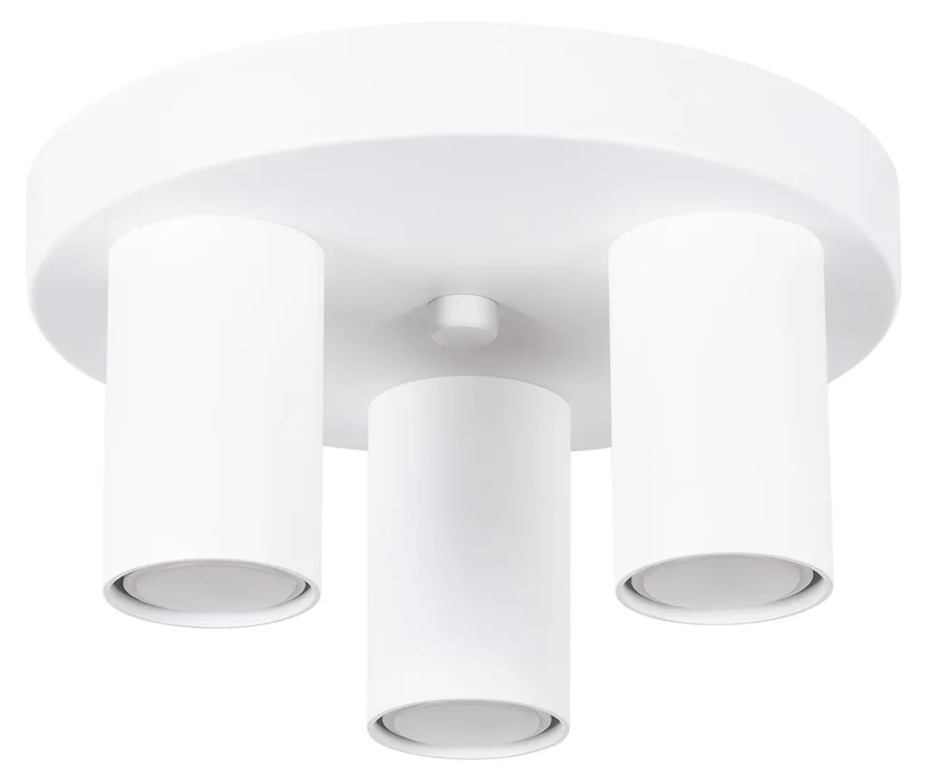 Éclairage Plafond Moderne pour Pièces Sombres LAGOS Blanc 3P
