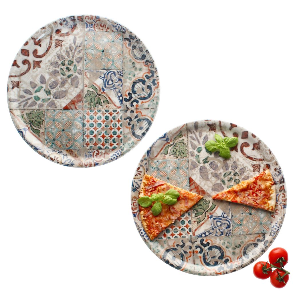 2x Pizzateller Alcazar Ø33cm 2 Personen XL-Teller Produktbild 
