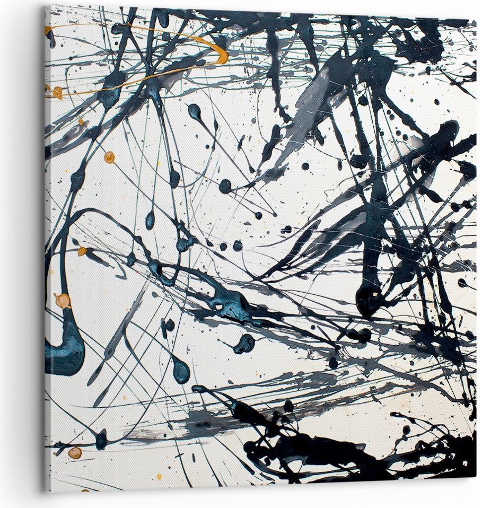 Bild auf Leinwand - Leinwandbild - Abstraktion modern - 60x60cm - Wand Bild - Wanddeko - Wandbilder - Leinwanddruck - Bilder - Kunstdruck - Wanddek...