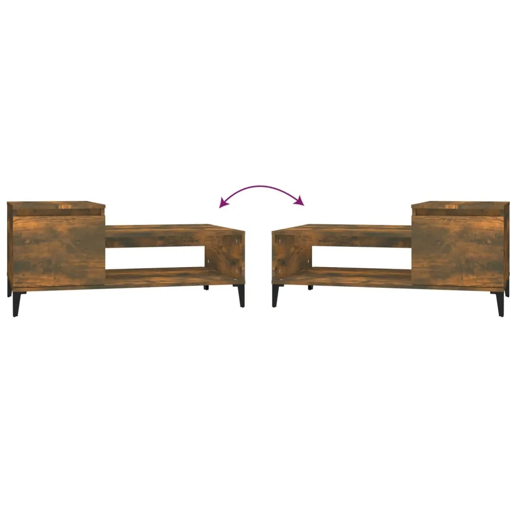 Offerta Tavolino Maison Exclusive Rovere Affumicato 100x50 cm Salotto - 6