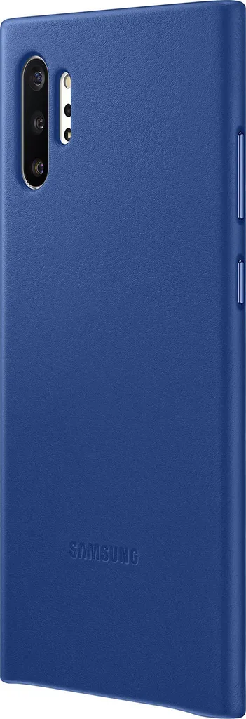Coque de protection Samsung Note 10+ en cuir bleu pour le bureau - 2
