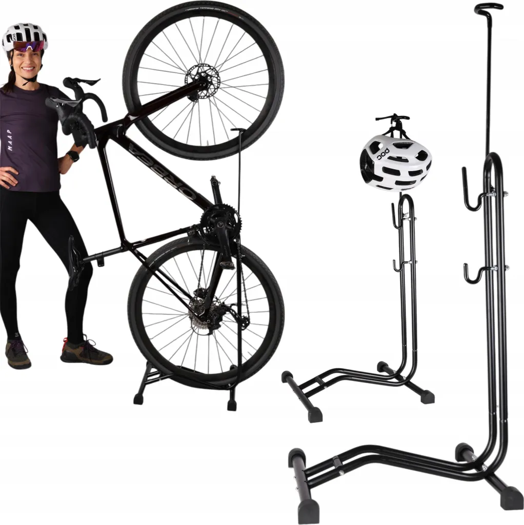Support de Vélo pour Entretien et Rangement - Pied Atelier Noir 3 en 1