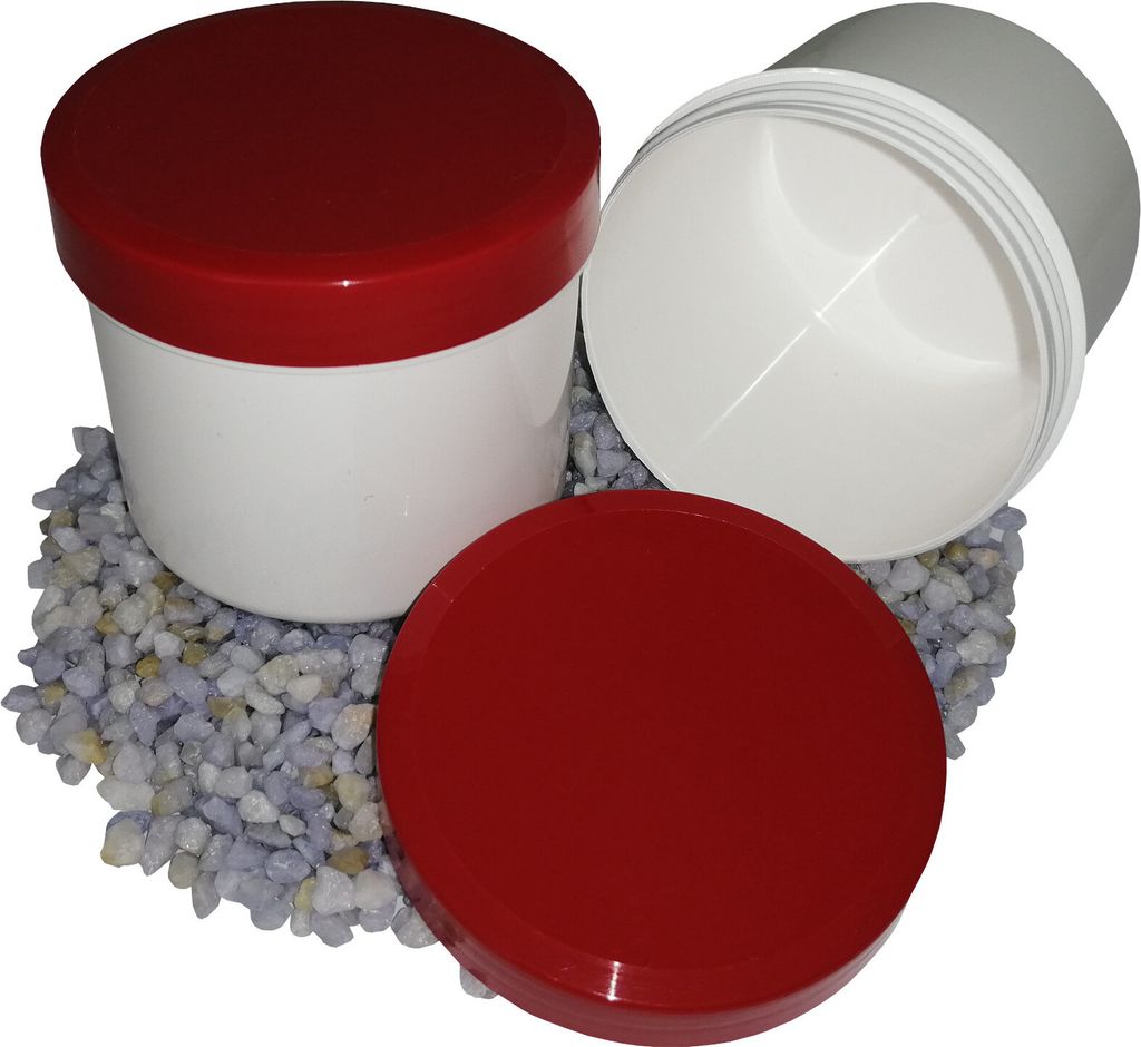 50 Salbendosen Salbendose 75 g 90 ml Deckel rot