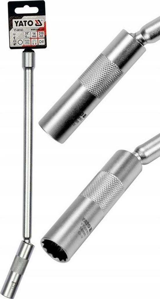 Klíč na zapalovací svíčky, nástrčná hlavice 3/8", 14 mm, Obrázek produktu 