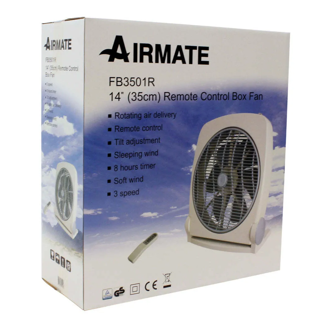 Ventilateur de Table Carré Airmate - Programmable avec Télécommande 8h