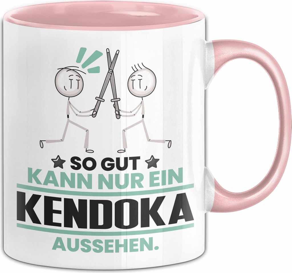 Kendoka Geschenk Tasse So Gut Kann Nur Ein Kendoka Aussehen Geschenkidee Kaffee-Becher (Rosa)