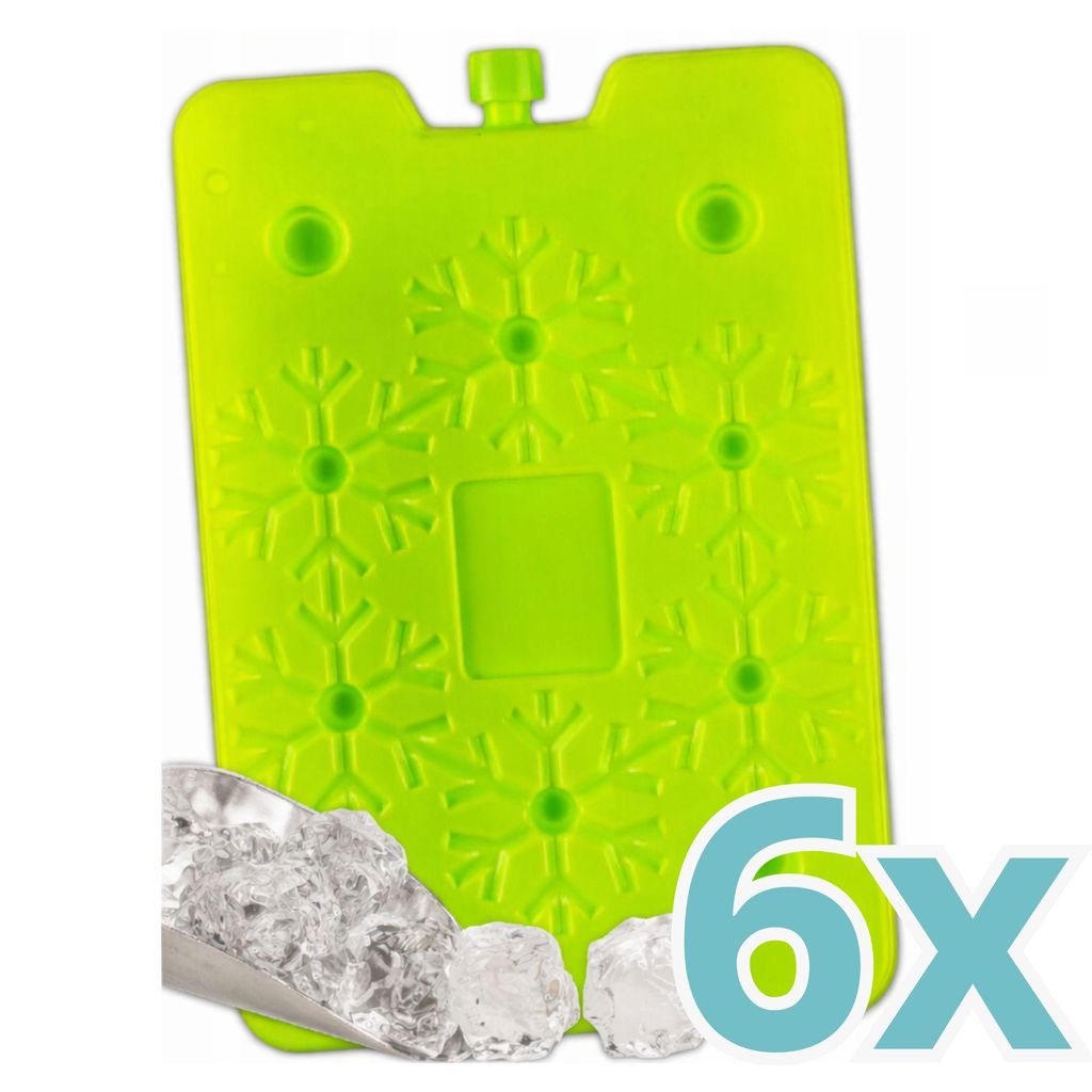 KRUMAD 6er-Set Kühlakku 200 ml – wiederverwendbares Kühlelement für Kühltasche, Kühlbox & Lunchbox, ideal für Camping, Reisen & Einkäufe
