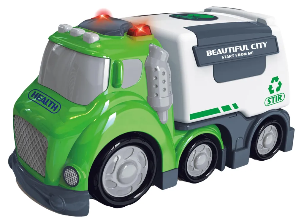 Camion-poubelle Woopie City avec effets sonores et lumineux réalistes
