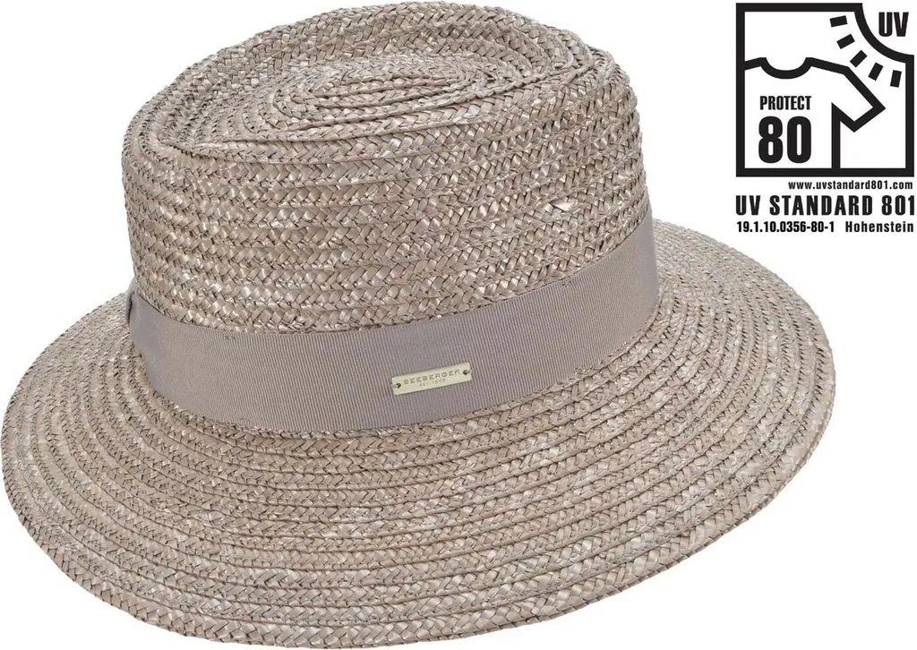 Cappello Fedora Seeberger in Paglia UV 80 - Trend Estate 2026