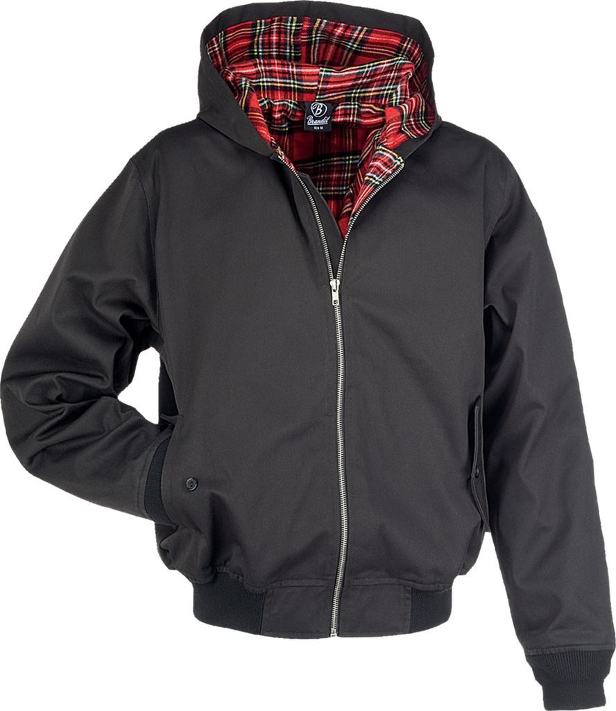 Brandit Bomberjacke Herren Lord Canterbury Hooded schwarz 5XL