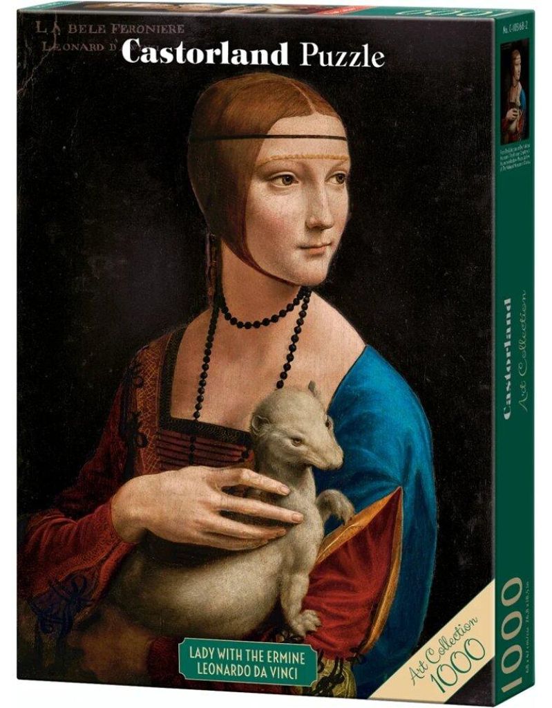 Puzzel van 1000 stukjes, "De dame met het hermelijn", Productafbeelding 