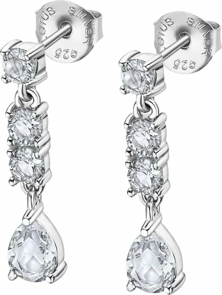 Orecchini Punto Luce Lotus Silver LP3251-4/1 Idea Regalo Argento