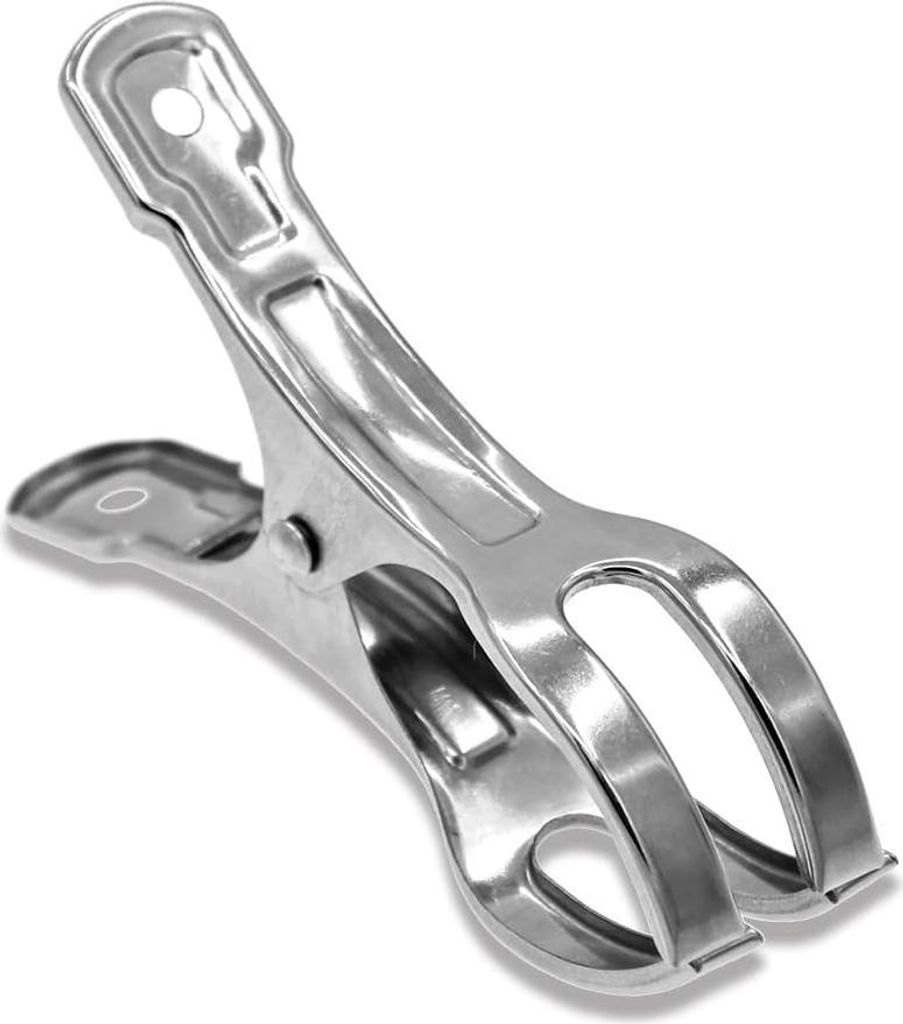 Strandtuchklammern aus Edelstahl, 10er-Pack, 11 cm lang, große, robuste Metall-Wäscheklammern (Jumbo-Größe), windfest, ideal für Strandtücher...