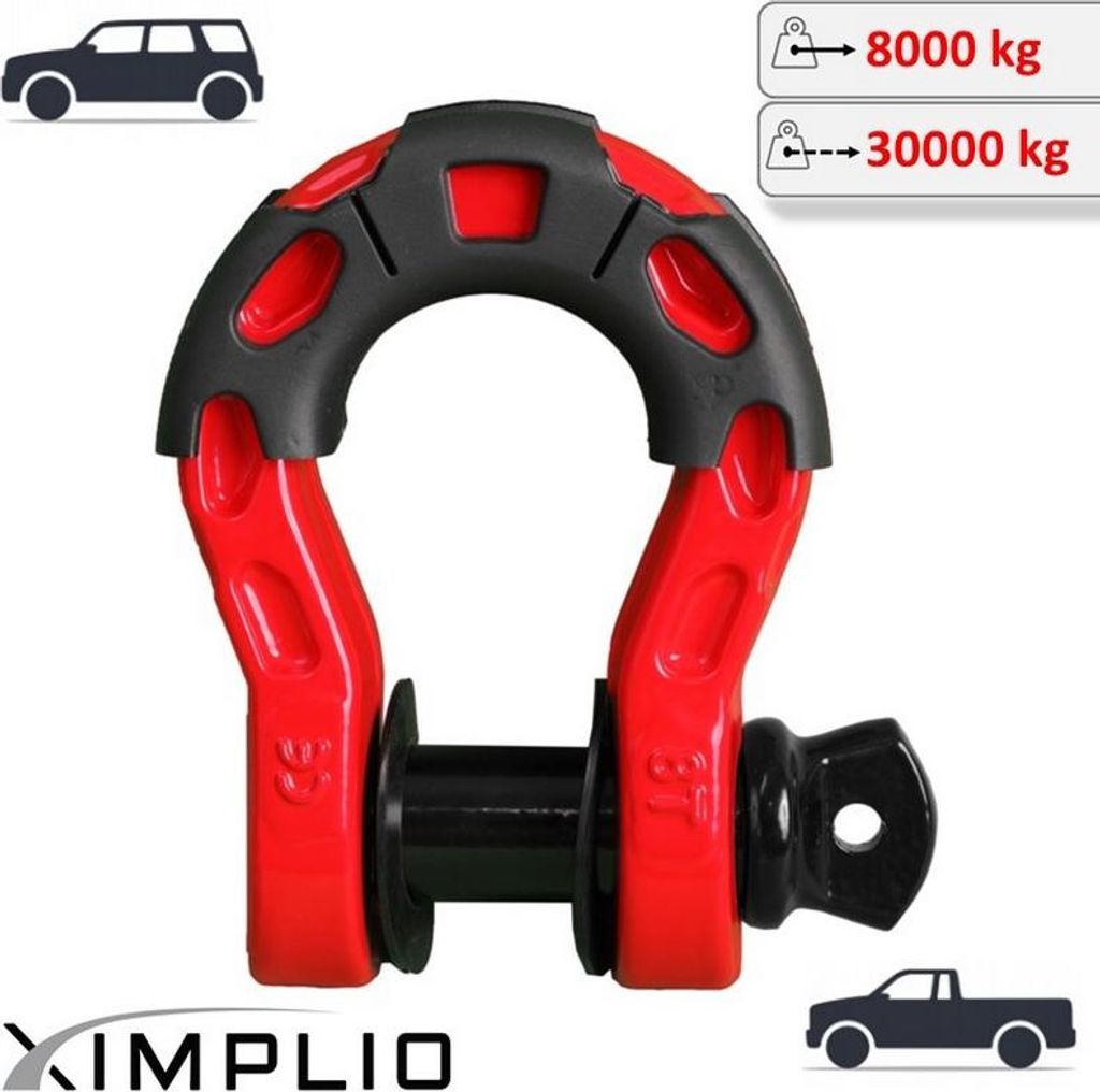 3/4 Zoll Heavy Duty Schäkel Robust 30t Bruchlast für Ford Bronco 1966-1996