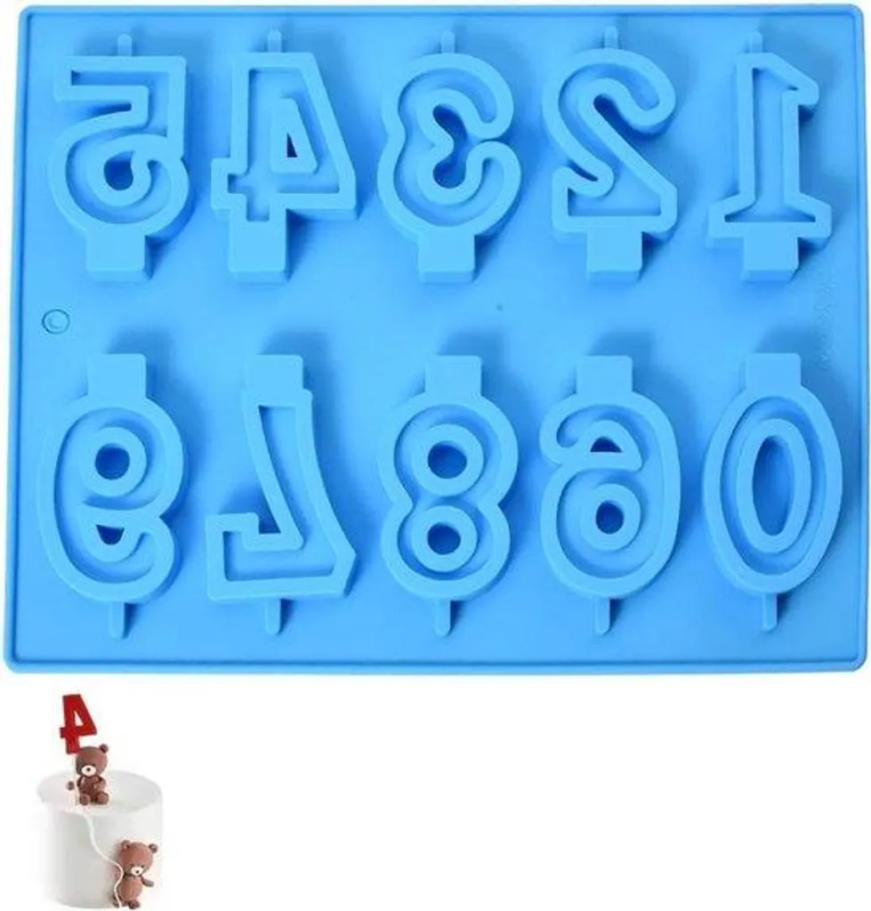 Fini les bougies qui tombent : chiffres silicone stables pour vos gâteaux