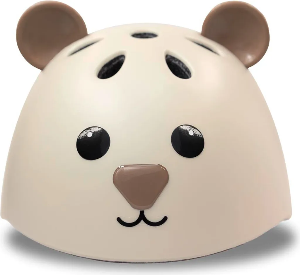 Casque vélo bébé HUDORA Beary moka taille 44-47 cm pour premier âge