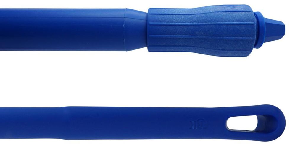Ergonomischer einteil. Kunststoff-Stiel - 1500 mm - blau