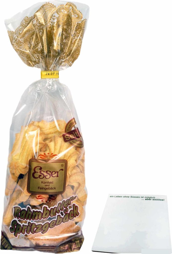 Esser Rahmbutter Spritzgebäck (250g Beutel) + usy Block