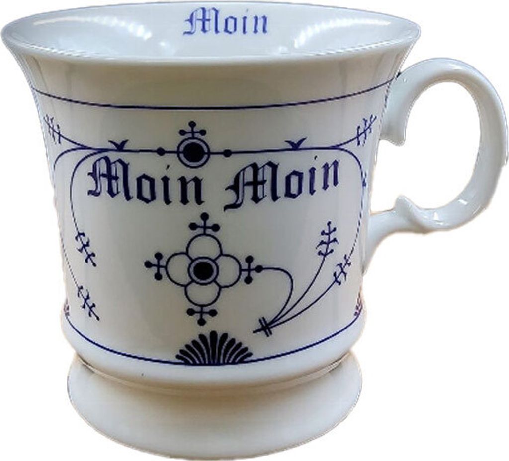 Moin Moin Kaffeepott Indisch Blau Tasse Becher Kaffeetasse Produktbild 