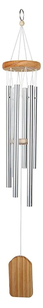 Carillon de jardin pour ambiance zen extérieure avec tubes et clochettes