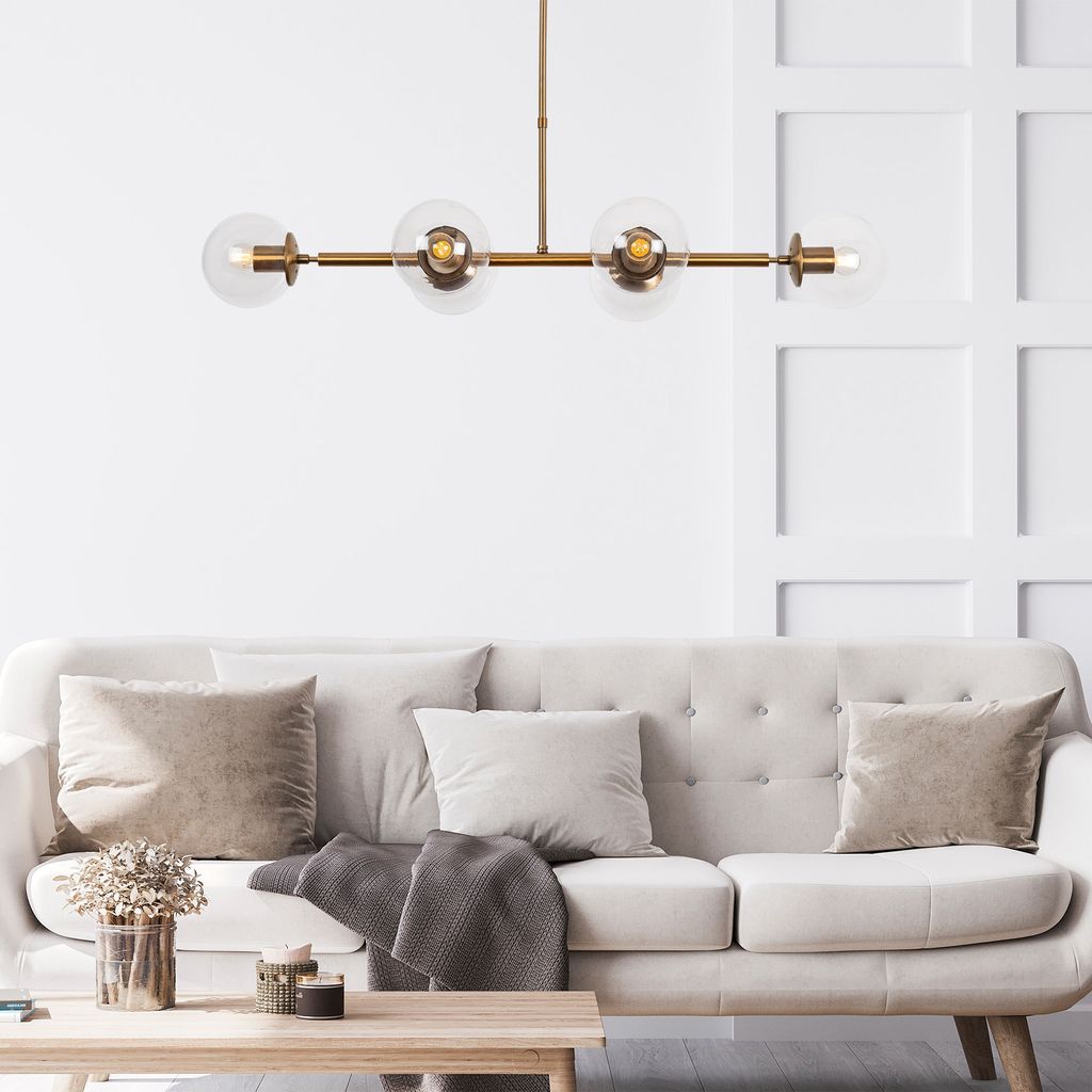 Opviq, Fazli- Fazli FLG, Jahrgang, Kronleuchter, 110 x 40 x 35-66 cm, Metallkörper