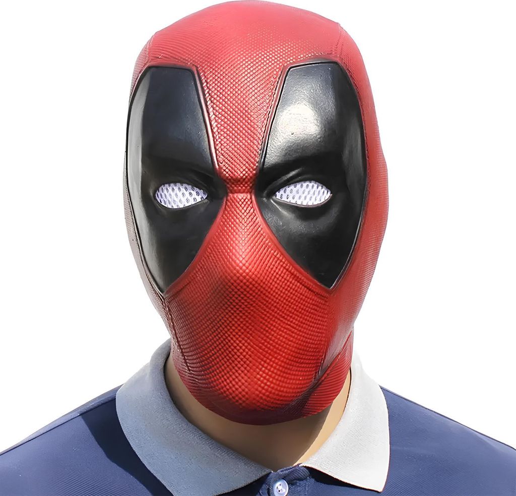 Deadpool Gesichtsmaske Verkleidung Cosplay Elastische Maske aus Stoff für Superhelden-Kostüm